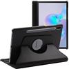 ebestStar - Cover per Samsung Galaxy Tab S6 10.5 T860/T865, Custodia Protezione Rotazione 360, Pelle PU, Nero