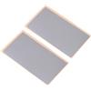 Zkydhbd Adesivi professionali per touchpad 2 pezzi pellicola in PVC argento nasconde graffi mantiene la pulizia Pvc Laptop Touchpad copertura