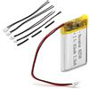 NEWASHAN Batteria 802540 compatibile con Sena 10S 10S-01 20S Evo 20S-01 30K 30K-01D SF2 Cuffie Bluetooth Intercom 850mAh 3,7V Ricaricabile Li-ION Lipo Accu Batterie con connettore JST