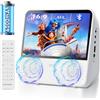 MAITE Lettore DVD Portatile 9,8 Schermo, 7h Batteria TV DVD Player Auto | Lettore DVD Portatile per Bambini, Cassa Bluetooth, Supporto AV/AUX/USB/Sincronizzazione TV, Controllo Luminosità Timer