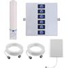 KKBSTR Ripetitore 5G Ripetitore Segnale Cellulare Amplificatore GSM 6 Bande | Migliora il Tuo 2G/3G/4G/5G