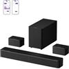 ULTIMEA Soundbar TV 5.1 con Dolby Atmos e Subwoofer Wireless | Soundbar TV 312W di Picco con Subwoofer Wireless 5,25", 2 Speaker Surround Cablati, Bluetooth 6.0, Poseidon M80