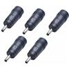 TOP-MAX 5 adattatori di alimentazione DC, 5,5 x 2,1 mm, femmina a 3,0 x 1,1 mm, maschio, jack per laptop PC portatile