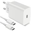 iMangoo 30W Caricabatterie Rapido con Cavo USB C 1m per Google Pixel 10a 10 Pro 9a | Presa di ricarica rapida USB C per Pixel Fold 8a 8 Pro 8 6a 7 Pro 7 6 Pro 6 5a 5 4a 4 4XL 3a 3XL Galaxy A17 A57 A37 A16 A56