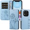 XINNI Cover per Xiaomi Poco X7 5G/Redmi Note 14 PRO 5G Case | Tarassaco Farfalla Goffrato PU Pelle Portafoglio Copertura