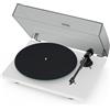 Pro-Ject Giradischi T1 EVO BT con Bluetooth, Cartuccia OM10, Materiale in Alluminio e Vetro, Bianco