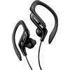 JVC Auricolari Sport con Clip Regolabile, Antisudore e Antischizzo (IPX2), Cavo 1.2 M, Nero