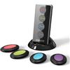 Simjar Cercachiavi con catene lunghe e raggio di lavoro fino a 131 piedi, telecomando wireless Simjar Localizzatore di chiavi RF per chiavi Portafoglio Telefono Occhiali Bagagli Pet Tracker