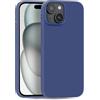 MyGadget Cover per iPhone 15 Plus - Custodia Protettiva in Silicone Morbido - Case TPU Flessibile - Ultra Protezione Antiurto & Antigraffio - Blu scuro