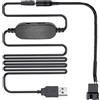 VISSQH Regolatore di velocità della ventola 12V PC, USB DC 5V Step-Up a Regolatore della ventola 12V 2 Pin con 1 a 1 PC Adattatore di Alimentazione