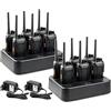 Retevis RT27 Walkie Talkie, Professionali con Caricabatterie a 6 Vie, Robusta VOX Ricetrasmittenti per Servizi di Sicurezza e Aziende di Logistica, Scuola (12 Pezzi, Nero)