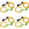 HWIREUIGT 4X SC/ 1/2 Splitter In Fibra Ottica Splitter A Pigtail In Fibra Ottica Accoppiatore A Doppia Finestra per di Comunicazione In Fibra