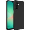 Captor Cover Samsung A26 Custodia Colorata in Silicone Liquido, Antiurto, Flessibile, Bordo Rialzato per Schermo e Fotocamera Con Microfibra Interna per Cover A26 Samsung (Nero)