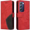 XINNI Cover Protettiva per Vivo V40 SE 5G Case | retrò Cellulare Custodia Libro Antiurto in Flip Pelle PU/TPU
