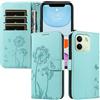 XINNI Custodia per Xiaomi Redmi Note 17 Pro Max/Plus 5G | Tarassaco Farfalla Goffrato PU Pelle Portafoglio Copertura