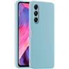 HULLIN Custodia per Telefono in Silicone Colorato, Adatta per Samsung Galaxy A05s (6.7) - Azzurro