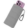 MOPZIJA Custodia Termica Per Cellulare Cover Raffredda Telefono Borsa Termica Universale Con Moschettone Compatibile iPhone 14 13 12 Plus X Samsung Colore Grigio