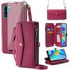 Asuwish Custodia per Huawei P30 Pro, con nastro, pellicola protettiva per carte di credito, pieghevole, con supporto HuweiP30Pro Hawaii P 30 P30Pro VOG-L29, colore: rosso