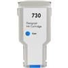 Aomya Cartucce d'inchiostro compatibili 730 ciano 300 ml P2V71A P2V72A P2V73A P2V68A P2V69A P2V70A Ricambio per stampante HP Designjet T1600 T1700 T2600