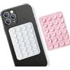 Generic Impugnatura per telefono a ventosa in silicone a 24 punti, antiscivolo, autoadesiva, per telefoni e power bank (rosa)