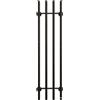 CREATE / Warm Towel Tube/Scaldasalviette Elettrico 4 Barre Nero/Design Verticale, 150x34cm, 2 impostazioni di Temperatura, Timer, Acciaio Inossidabile, 240W