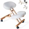 Produce Shop Sedia ergonomica posturale Sgabello Svedese Legno Ufficio Balancewood - Bianco