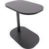 Ciounmb Tavolino regolabile in altezza, divano a forma di C, 45 x 30 x 45 - 80 cm, tavolino da caffè, tavolino da salotto, comodino, tavolo per laptop (nero)