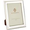 SEC OF FLORENCE 7301/20x30IT Cornice Portafoto in Argento Massiccio 925 con Retro in Legno Mogano