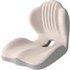 MotiveTech Cuscino con Schienale Memory Foam, Supporto Lombare Ergonomico | Cuscino Seduta e Schienale per Impiegati, Studenti, Ufficio, Scrivania, Casa, Grigio Riso, 40x44x37 Cm