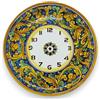 SICILIA BEDDA CAPACI Orologio in ceramica Caltagirone, Ø 30 cm ca. Completo di Ingranaggio, deco