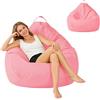 BUERPINKING Pouf Poltrona per Bambini e Adulti, Poltrona Pouf Senza Riempimento,100x120 | Poltrona Sacco con Cerniera, Poltrona a Sacco per Camera da Letto, Ufficio, Soggiorno, Terrazza