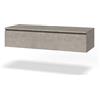 AQA DESIGN base portalavabo con top 1 cassetto, mobile sotto lavabo bagno, in melaminico antigraffio colore avana pietra, mobile sottolavabo in melaminico antigraffio - Avana - 120x45x27 cm