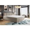 TRADA Matrimoniale con Contenitore 160x200 cm e Materasso Bonell - ROYAL - Letto Elegante con Topper 5 cm - Beige