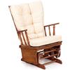 WEBMARKETPOINT My_Living Dallas Dondolo, Legno, Beige, Singolo, 77x66.5x100 cm