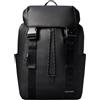 Calvin Klein Men Backpacks RUBBERIZED FLAP BACKPACKLV04D3479G BLACK (Black), One Size