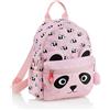 Back2Fun Zaino Mini 2 Comp. Panda B2F, unisex per bambini, 195 x 95 x 265 mm, Rosa, 195 x 95 x 265 mm
