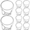 Czgor Cavi di sicurezza 80cm 10 Pack, Czgor 50kg cavo di sicurezza in acciaio inox con fibbia illuminazione anticaduta cavo di sicurezza corda di sicurezza per DJ palco illuminazione bicicletta Lock