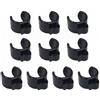 MURYE Set di 10 supporti per cavo microfono, clip per cavo audio, per organizzare tubi rotondi da 15 mm, 20 mm, 25 mm, set di clip di estensione per microfono