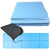 Relaxdays Tappetino yoga Relaxdays, spessore 6 mm, 61 x 183 cm, colore a scelta | pieghevole, con borsa, antiscivolo, tappetino sportivo per yoga, Pilates e fitness