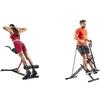 Sunny Health & Fitness Sunny Health and Fitness Unisex's Station-SF-BH620062 Hyperextension Roman Chair with Dip Station + Upright Row-N-Ride, Versatile Full-Body Workout Squat Assist Trainer, Easy Setup & Foldable