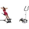 Sunny Health & Fitness Sunny Health and Fitness Unisex's Station-SF-BH620062 Hyperextension Roman Chair with Dip Station + Magnetic Underdesk/Standing Portable Ellittical Machine