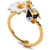 Isola Bella Anello donna Ape Margherita in argento smaltato 20001163