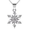 B.Catcher collana da donna in argento Sterling 925 con fiocco di neve