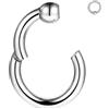 BodyAce Big Gauges Anelli per naso a segmento incernierato, 6G 8G 10G 12G PA Anelli CBR Grandi Orecchini a cerchio, Acciaio chirurgico Pesi Orecchio Pesi Septum Piercing Gioielli