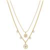Brosway Collana Donna in Acciaio e Cristalli/pietre Naturali con Simbolo Stella | Collezione Chakra - BHKN079