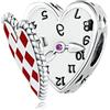 LES FOLIES DI PAOLA GRIECO Charm Alice in wonderland Bianconiglio Numeri Invertiti per Disney in argento 925 - Les Folies per Pandora