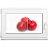 Framex Finestra per bagno bianco a 2 vetri, 100 x 40 cm, DIN sinistra, finestra in plastica PVC satinato, 1000 x 400 mm, inclinazione girevole da 32 mm (maniglia destra)
