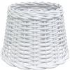vidaXL Paralume da Soffitto Bianco Ø30x20 cm in Vimini