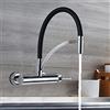 Kaibrite Rubinetto da cucina a 180°, nero, per lavello da cucina, miscelatore monocomando, per cucina