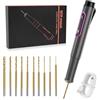 Comius Sharp Mini Trapano Elettrico, DIY Drill Pen Set con 10 Trapano Elicoidale (0.6-2.2 mm), USB Ricaricabile, Set di Punte per Resina, Plastica, Legno, Circuiti (Nero)